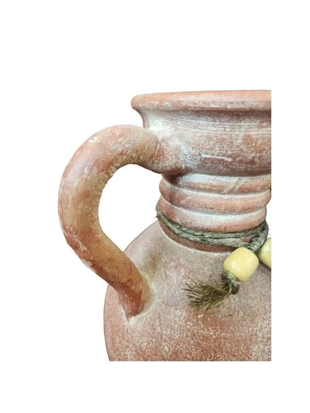 Terracotta colored clay vase. 13.5 inches tall. Southwestern decor or an Italian